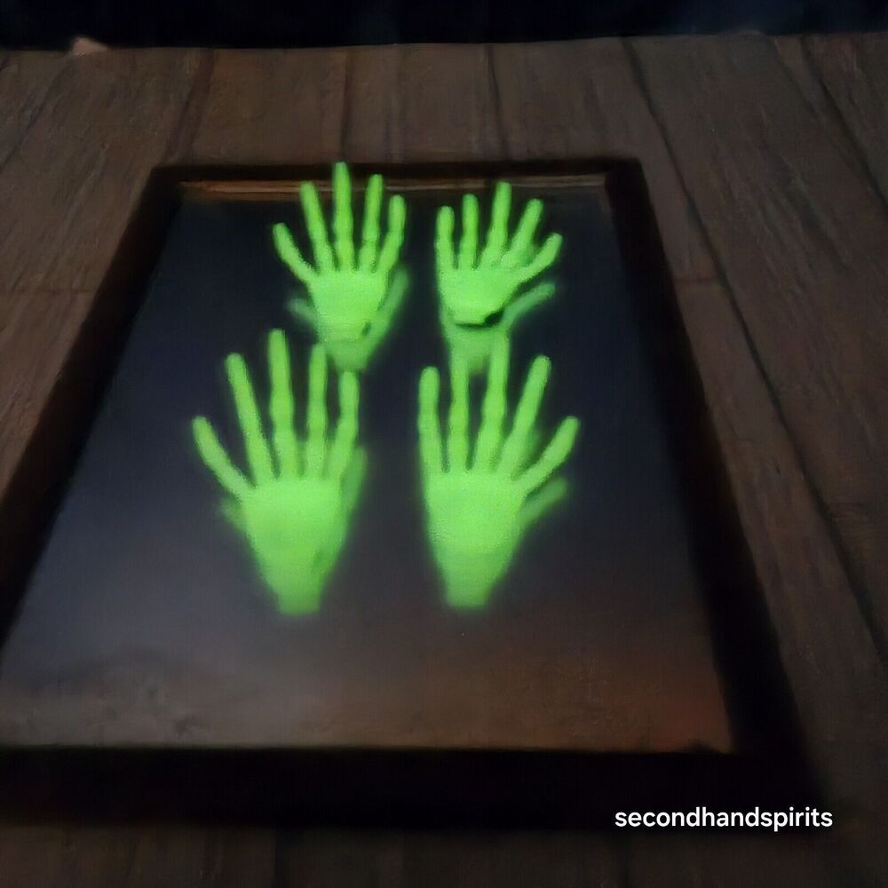 Glow In The Dark Skeleton Hand Magnets Set of 4 | Spooky Gothic Fridge Decor